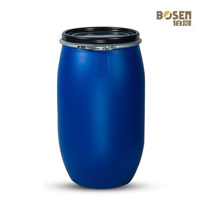 Sólido-líquido azul plástico del tambor del agua 120L del HDPE cilíndrico del barril