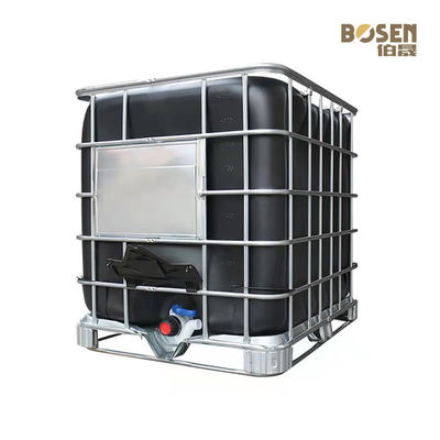 El cuadrado químico funcional de IBC Tote Tank 1000L forma color negro