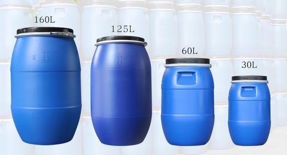 Barril plástico 30L - forma del tambor del HDPE del cilindro 160L con el aro del hierro