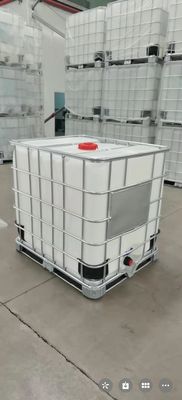 Cuadrado químico 1 Ton Plastic Tank White ISO9001 del tanque del HDPE IBC