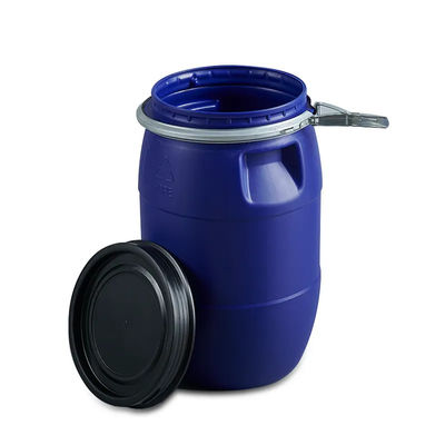 Álcali azul de la cabeza del OEM/del ODM del tambor del cubo plástico plástico abierto del HDPE resistente