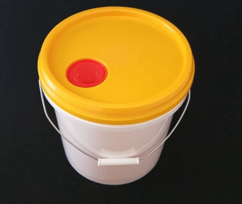 Pintura plástica Pail Round Enclosed Plastic Water Pail With Lid Handle del HDPE