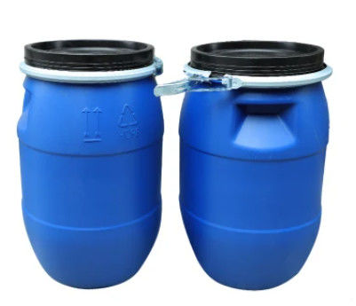 Cilindro de tragante abierto azul del tambor del HDPE ODM plástico del barril de 50 litros