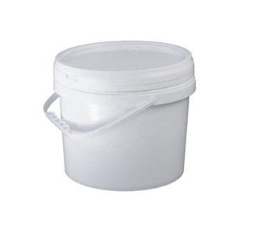 cubos blancos ligeros del galón del cubo plástico de la pintura de los 20cm los cinco espesaron