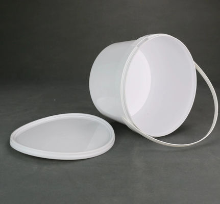 HDPE del cubo del tambor de almacenamiento de la comida 1L transparente con la manija de la tapa