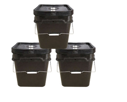 El HDPE plástico cilíndrico del cubo de la pintura aduana del cubo de 20 litros imprimió ISO9001