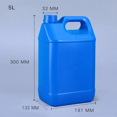 5L Jerry Can Enclosed plástico HDPE Jerry Can With Handle de 5 litros