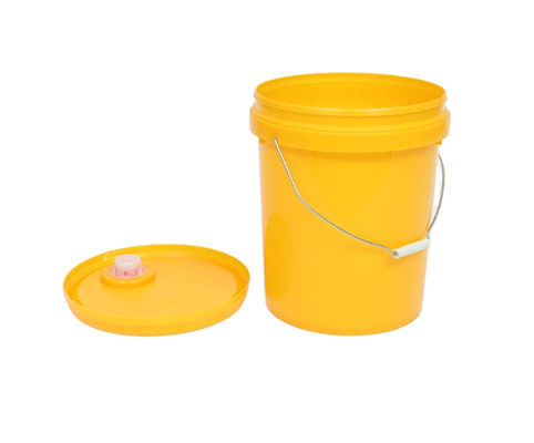plástico 20L cilíndrico del cubo de la pintura de 20 litros espesado para el almacenamiento