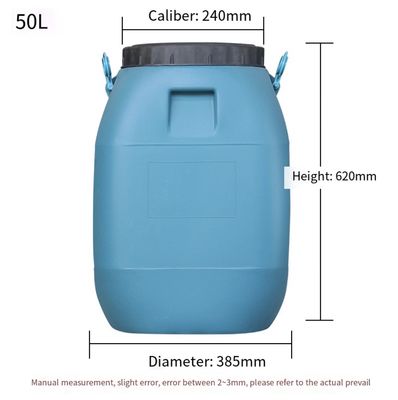 HDPE tambor plástico de 50 litros reutilizable para la industria química ISO9001