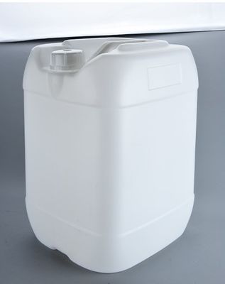 Barril de plástico de 30L Barril cuadrado blanco de grado alimenticio Barril químico de buen sellado Barril HDPE Corrosio ácido y alcalino
