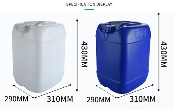 Resistencia a la corrosión, al ácido y a las altas temperaturas de los nuevos barriles cuadrados de plástico HDPE de 30L