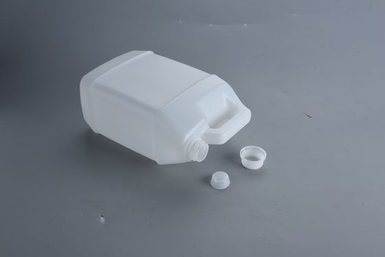 4L de plástico personalizable Jerry puede cabeza estrecha Cuadrada Forma de material HDPE 2mm espesor de la pared 30mm diámetro exterior