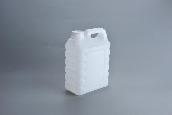 2.5L Blanco de plástico HDPE Jerry Con Con Concha con cabeza ajustada y tapa de tornillo para la personalización